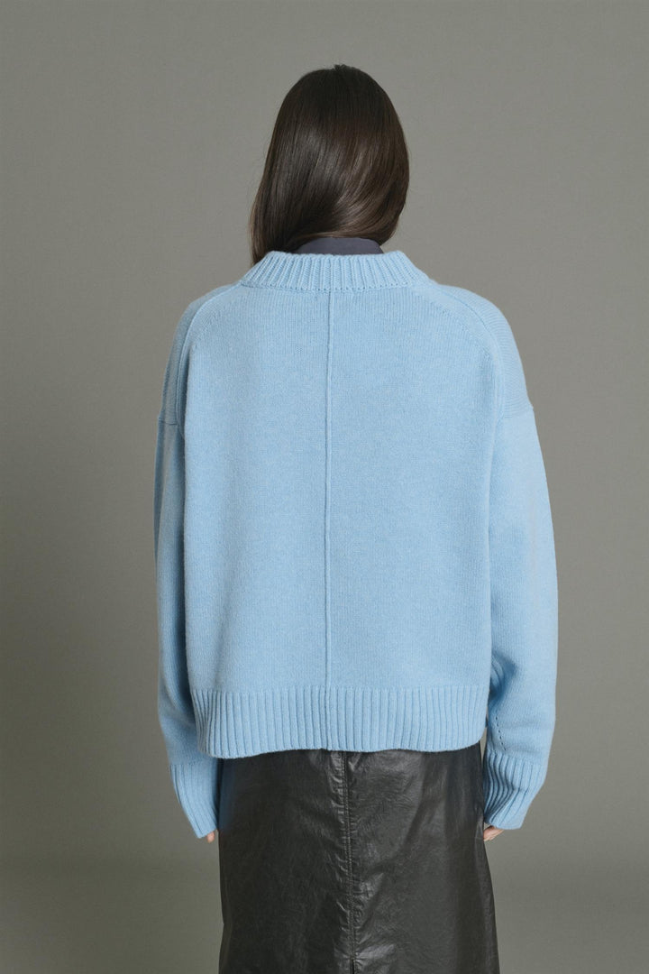 Julie Merino Pullover Clear Blue