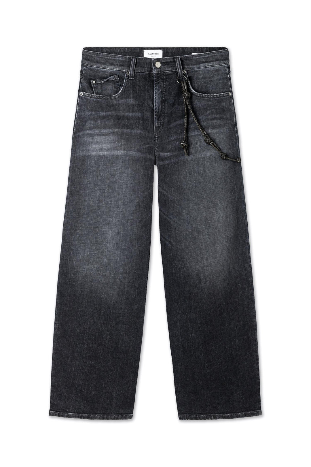 CAMBIO Baggy Mit Strasskette Denim Dark Cozy Midblack - Dale