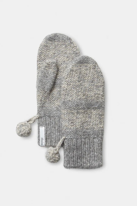 Halvor Wool Mittens Mix Grey