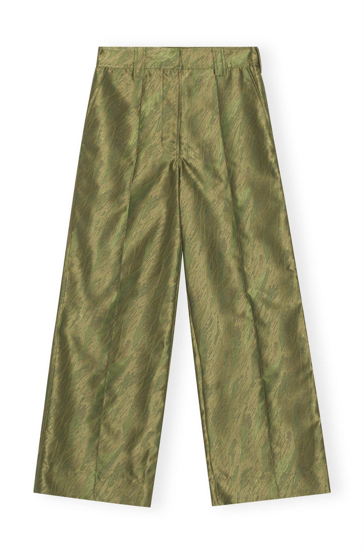 Shiny Jacquard Lowrise Pants