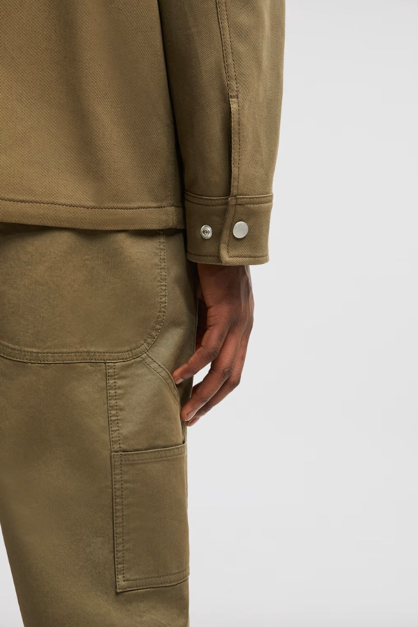 Guerledan Hooded Shirt Jacket Olive Green