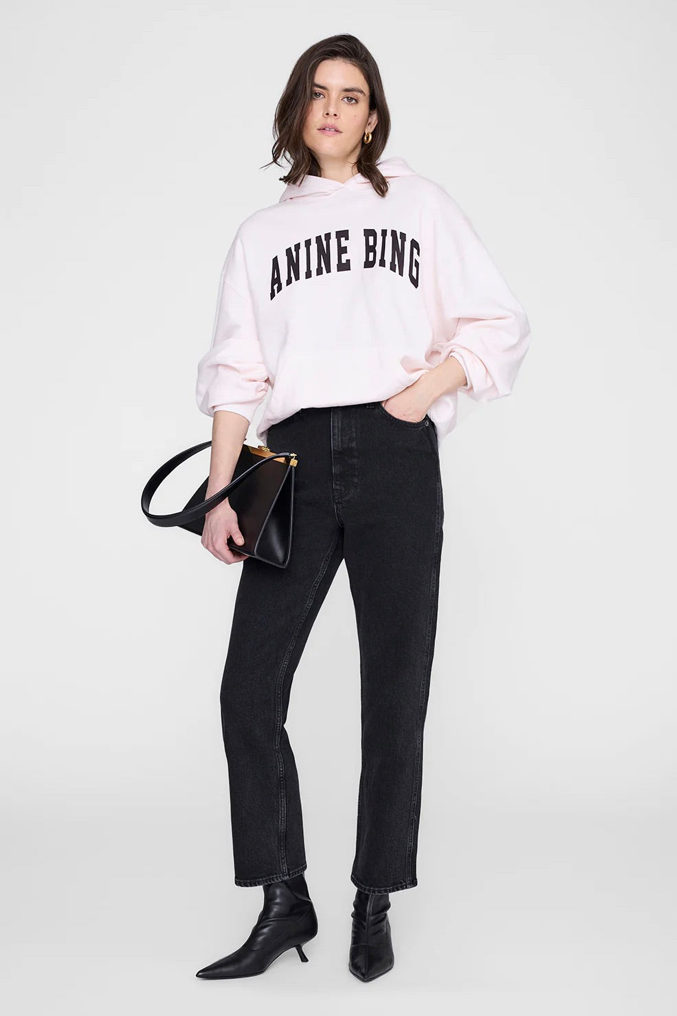 ANINE BING Harvey Sweatshirt Washed Pink - Dale