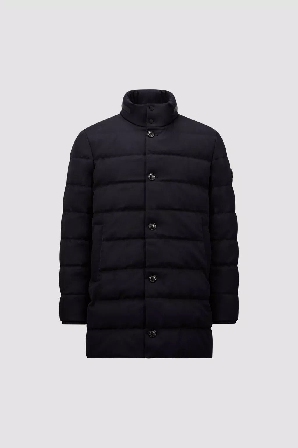 Vallonpierre Wool Long Down Jacket Night Blue