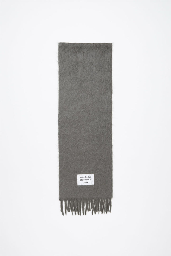 Fringe Alpaca Scarf Grey