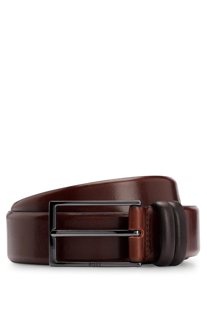 Carmello leather belt Medium Brown