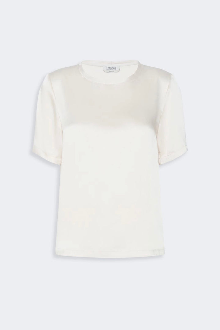 Viscose Satin Blouse Ivory