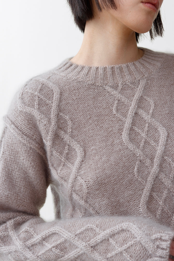 Yr Cable Knit Sand