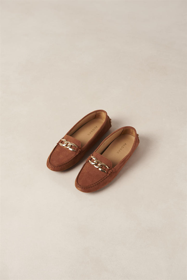 Mike Suede Tan Leather Loafers