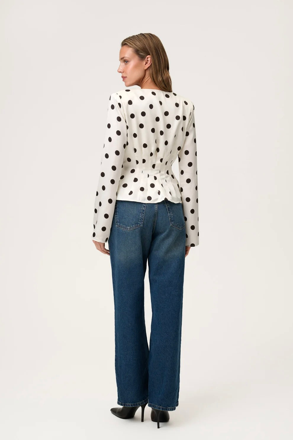 Marmo Blouse Creme Dots