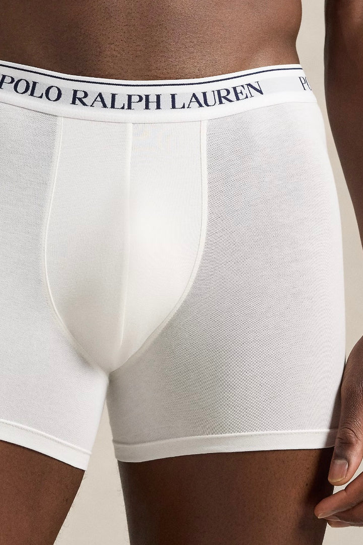 Stretch Cotton Boxer Brief 3 Pack White