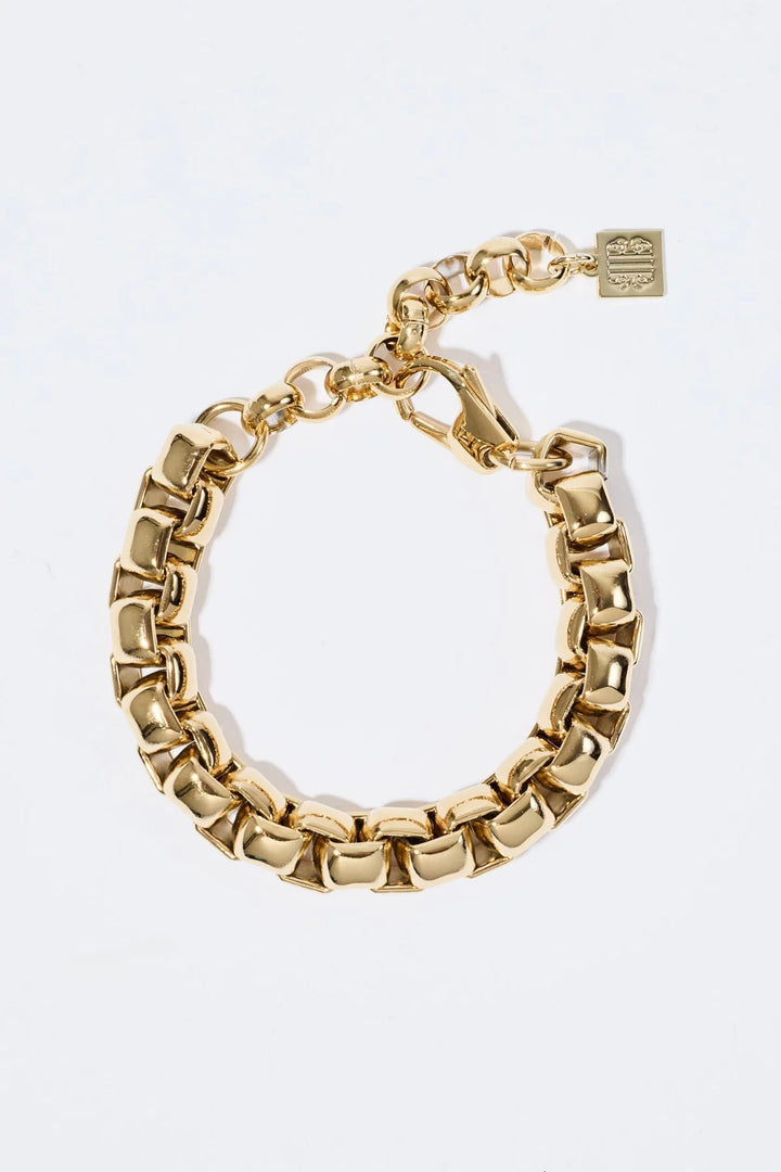 Big Box Chain Bracelet Gold
