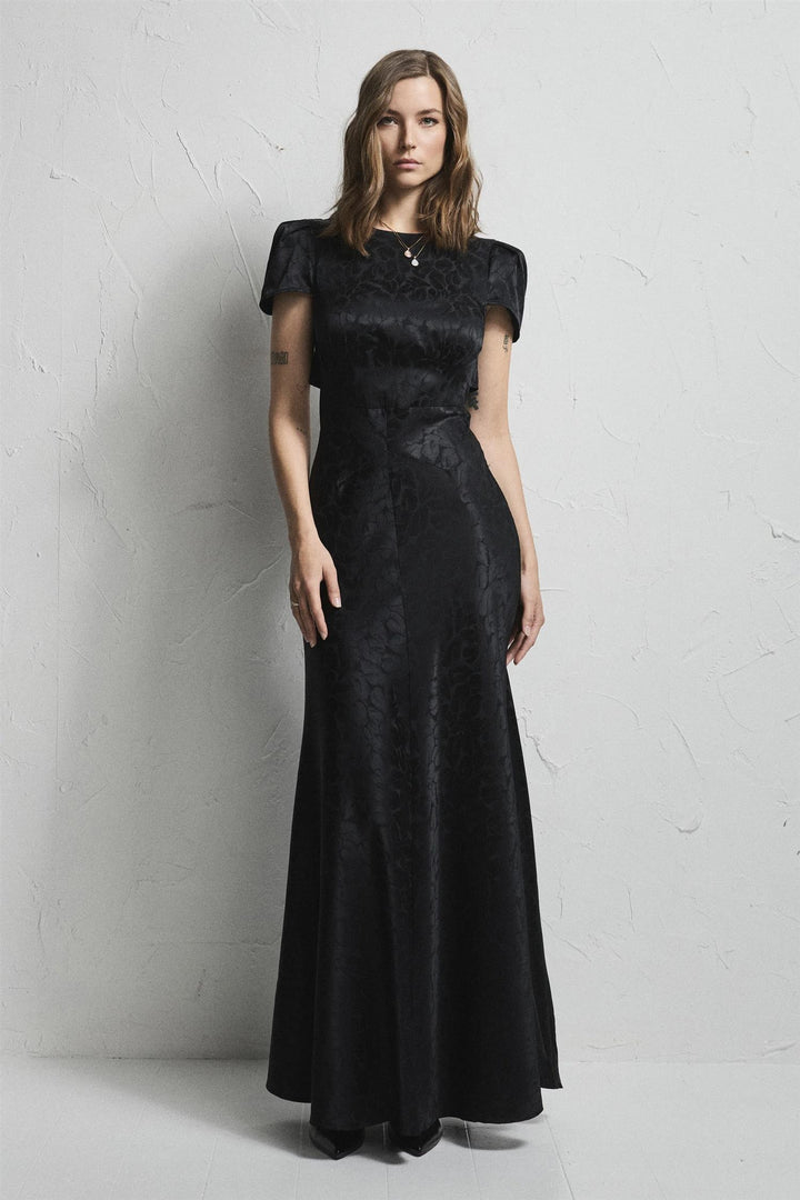 Gene Jacquard Dress Black