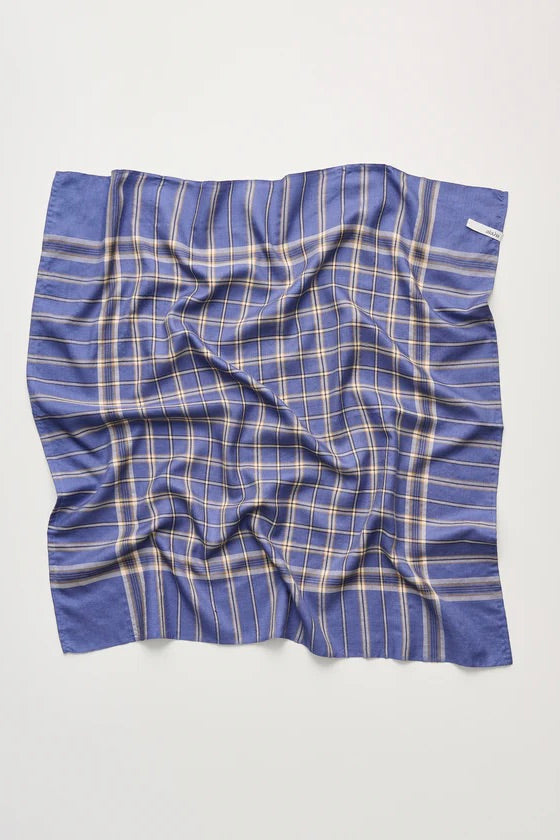 Taylon Silk Scarf 65 x 65 Mix French Blue