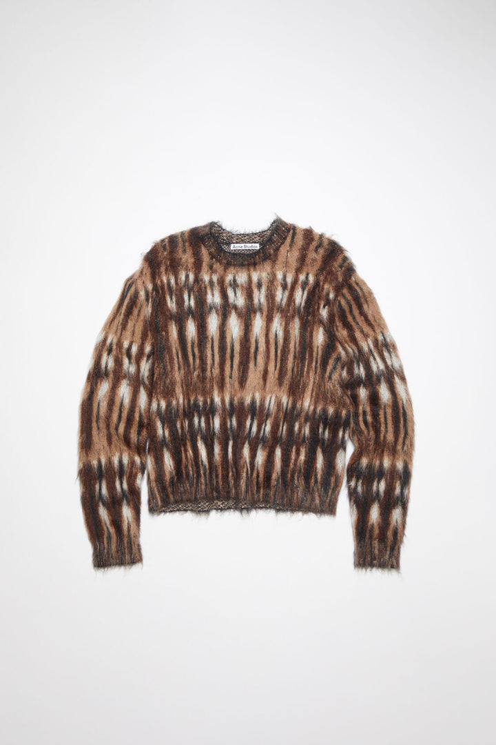 BRUSHED JACQUARD JUMPER