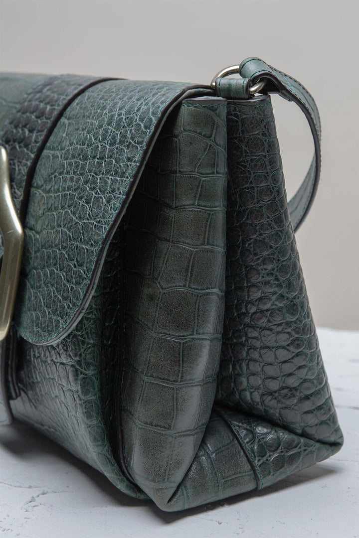 Nami mini Green Gabels Croco Cross-body Bag