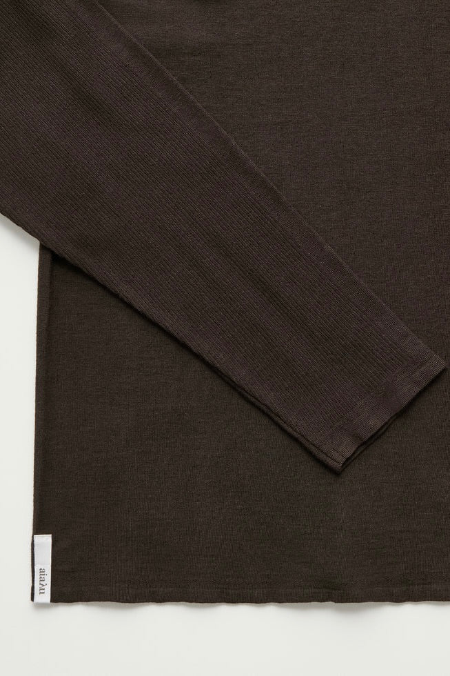 Gentle Cashmere Long Sleeve Dark Brown