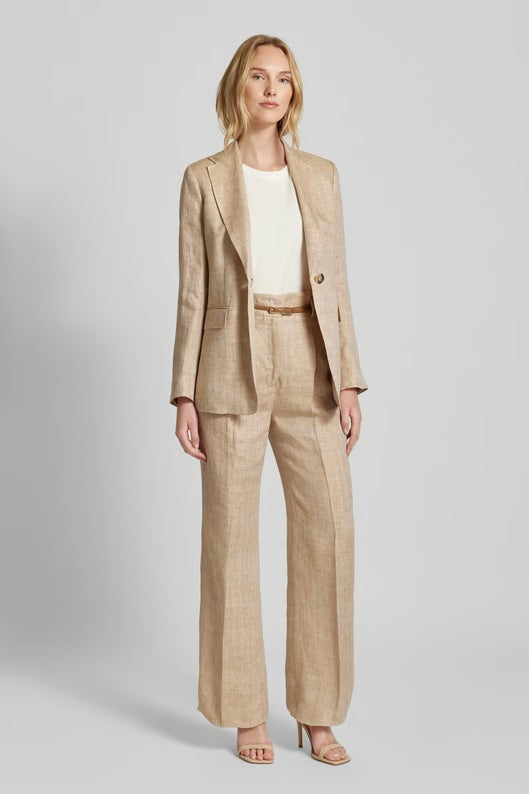 Palau Tailored Herringbone Linen Jacket