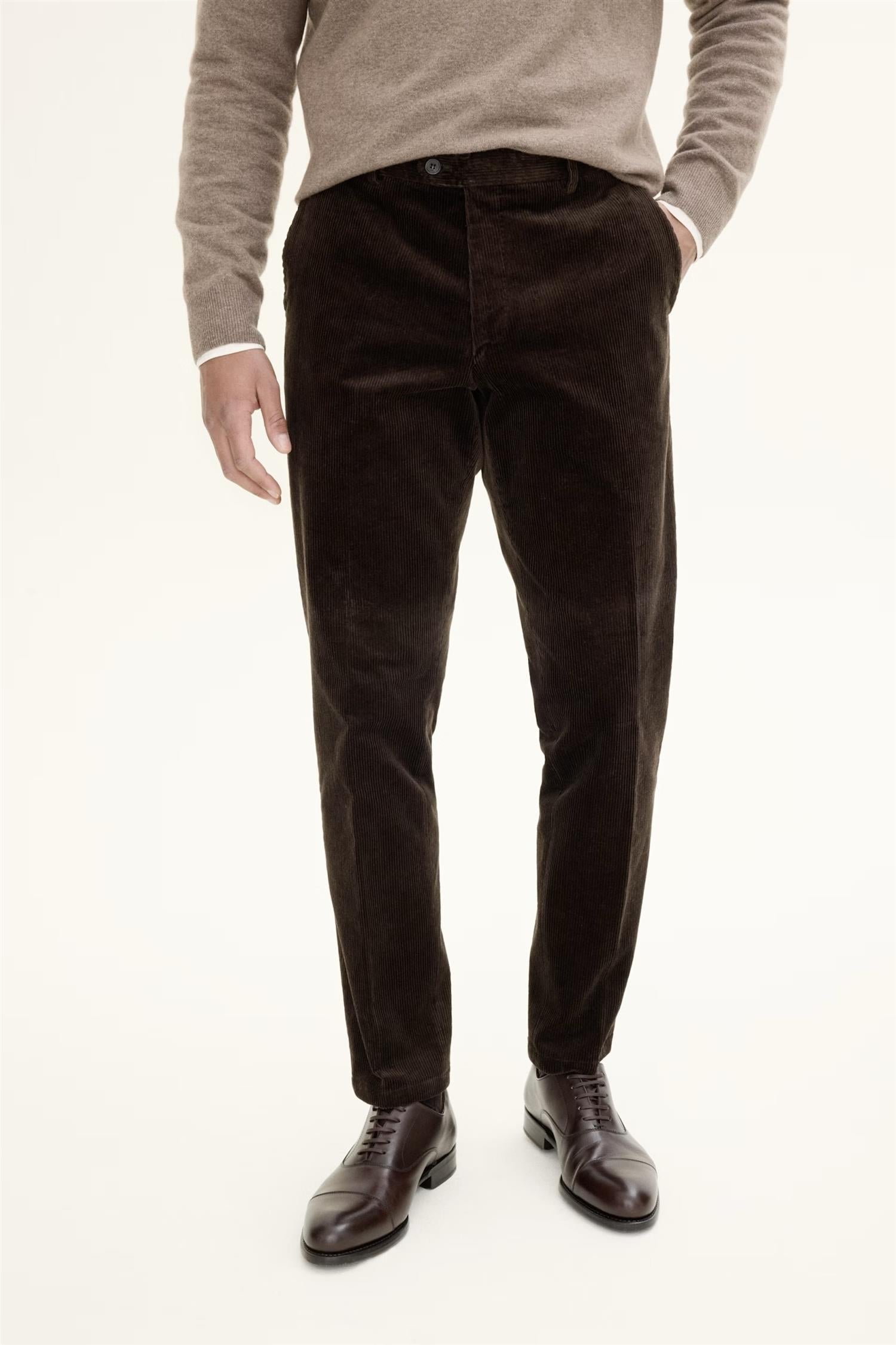 Denz Icon Denz Trousers Dark Brown – Dale