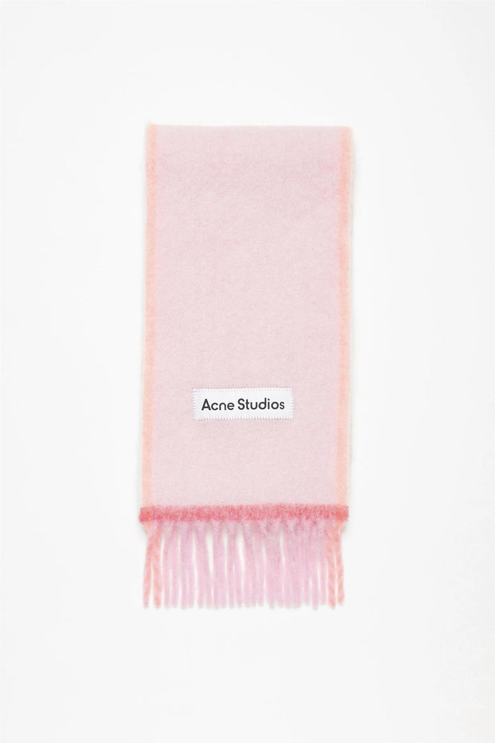 Wool Mohair Narrow Scarf Pink