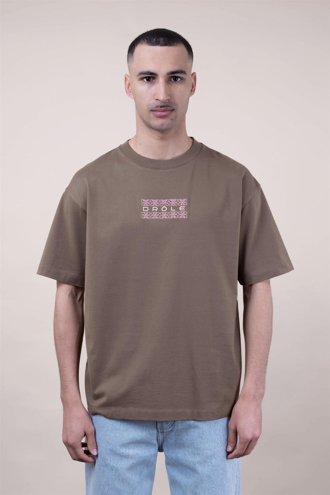 T-shirt Drôle Ornements Khaki