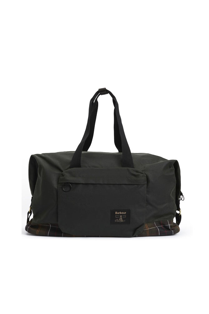 Barbour Field Waxed Holdall Bag Sage