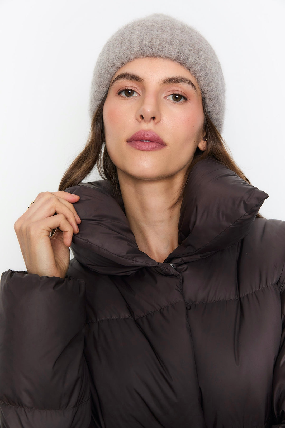 CAMILLA PIHL Ayla Beanie Taupe Melange - Dale