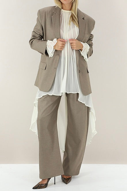 Chiffon Blouse Crema