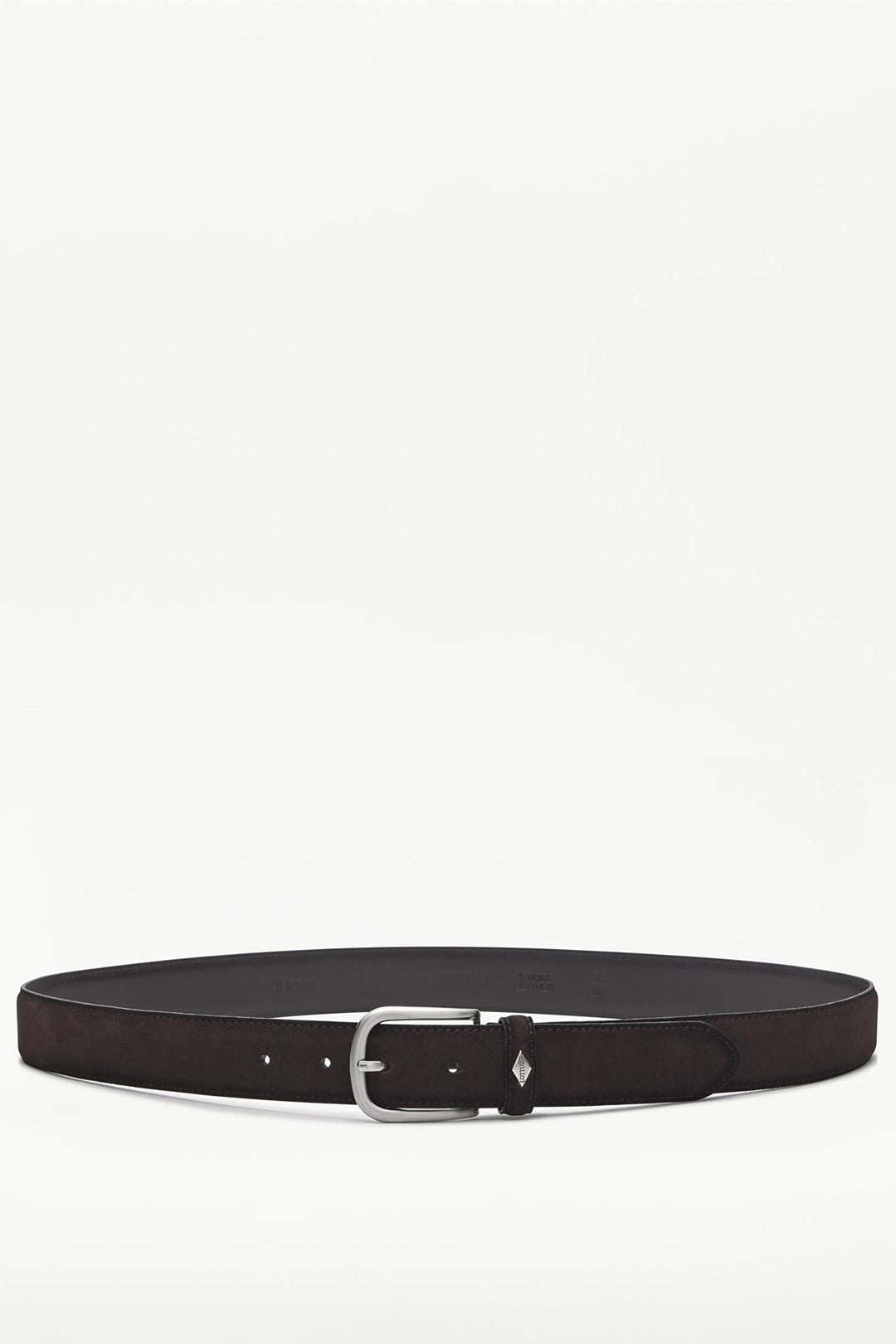 Suede Buckle Belt Mocha Brown