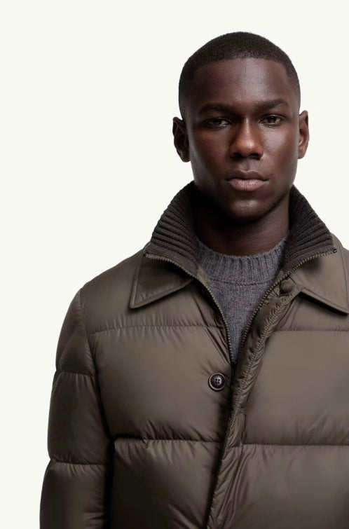 Pres Down Shirt Jacket Olive Green