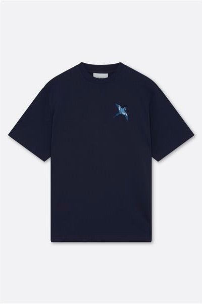 Micro Bee Bird T-shirt Navy