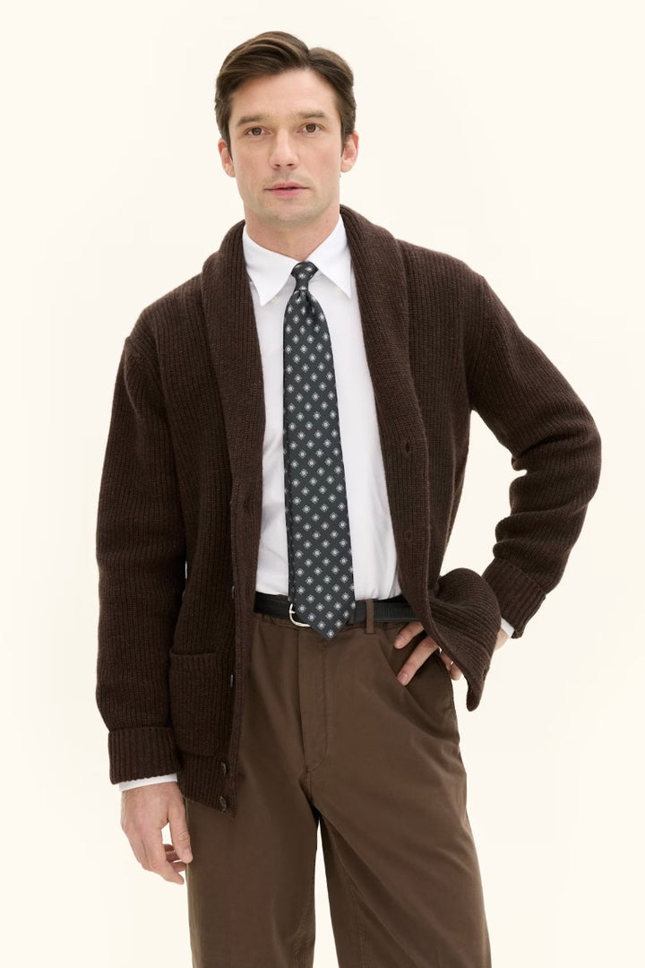 Roland Cardigan Dusk Brown