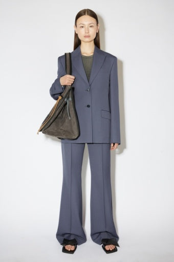 SINGLE-BREASTED SUIT JACKET Mid Blue