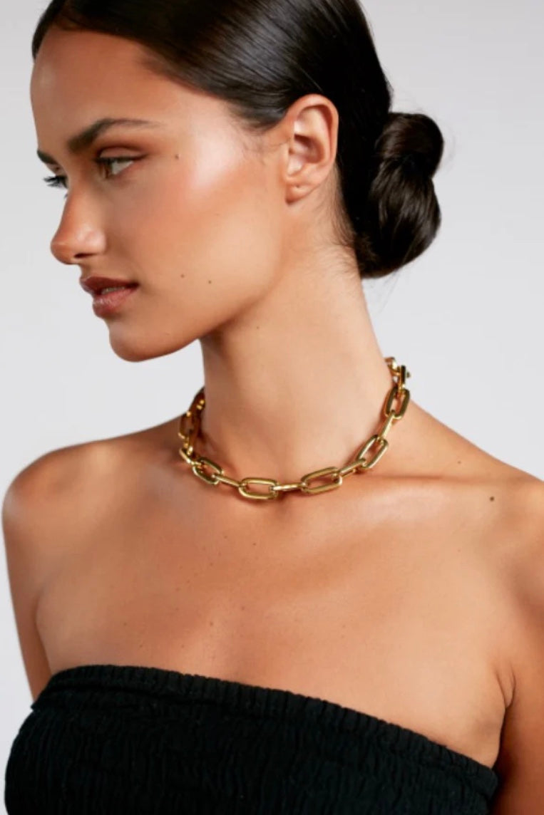 ANNI LU Golden Link Necklace Gold - Dale