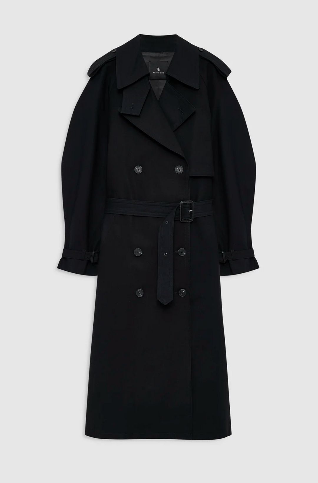 Pascale Maxi Trench Black