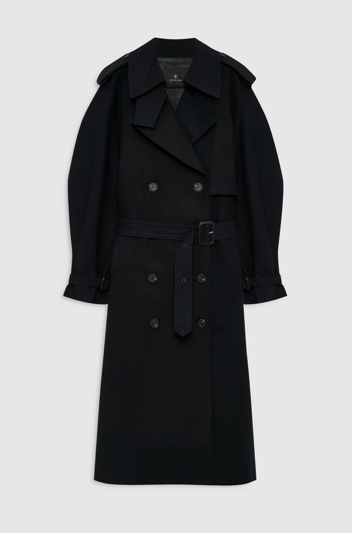 Pascale Maxi Trench Black