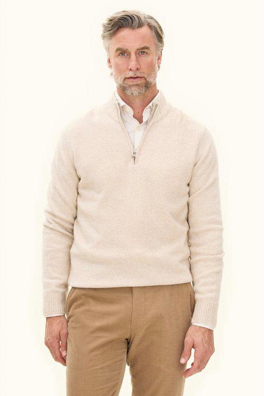 Paul Half Zip Beach Beige