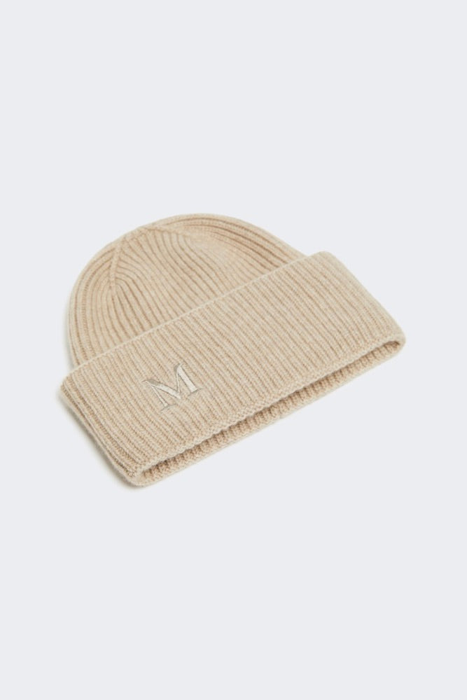 MAX MARA Rib-knit Cashmere Beanie Beige - Dale