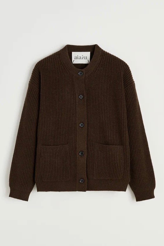 Bine Cardigan Dark Brown