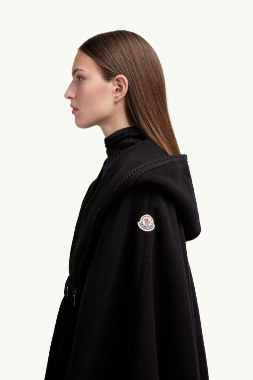 Belted Wool Cape