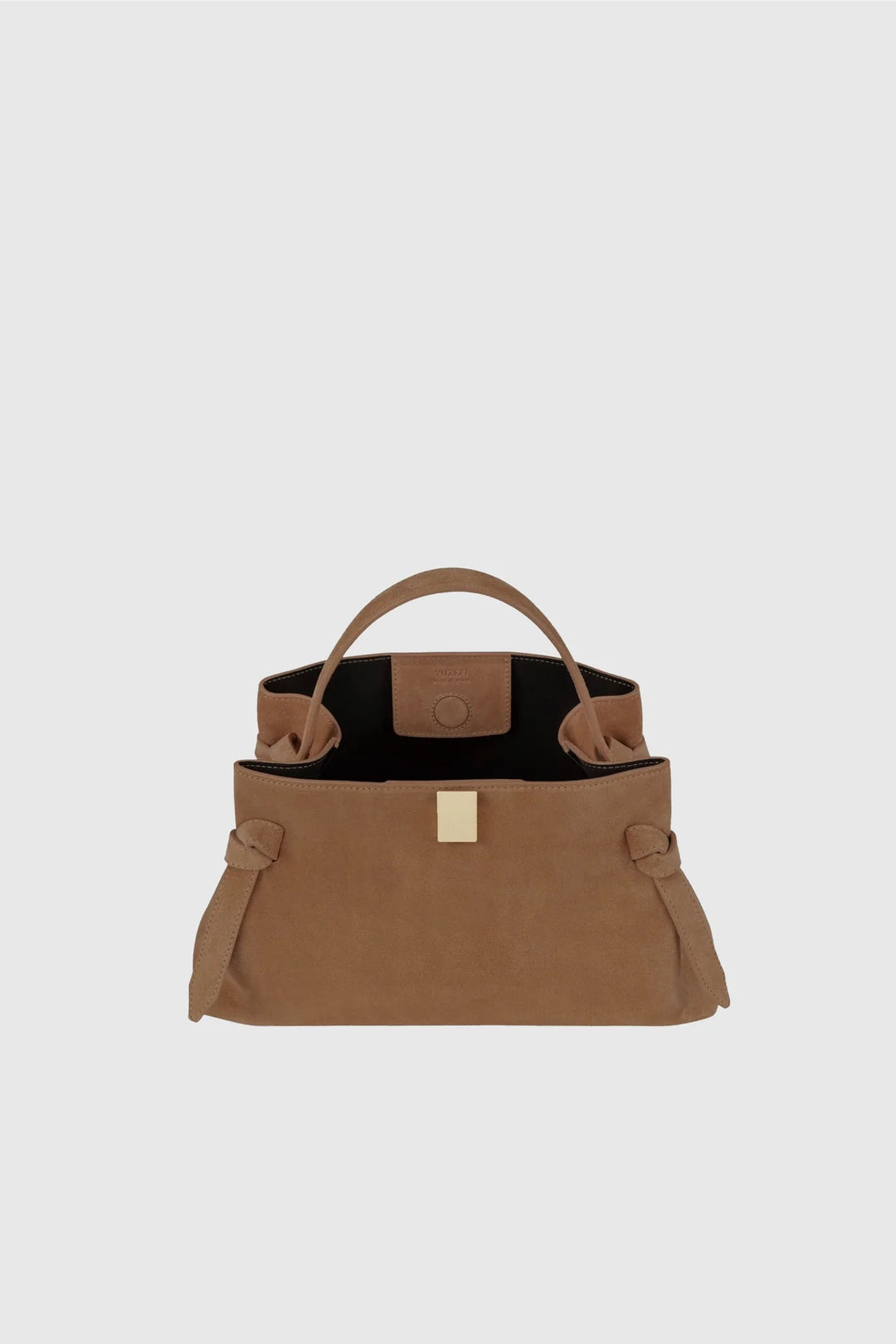 YUZEFI Gyoza Suede Handbag Cognac - Dale