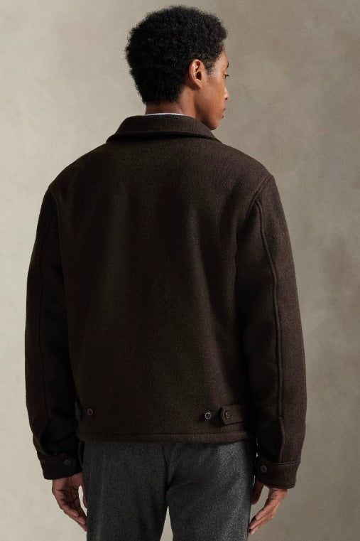 The Langdon Wool Jacket Circuit Brown