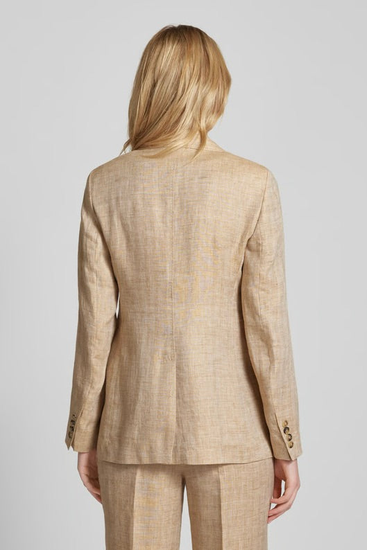 Palau Tailored Herringbone Linen Jacket