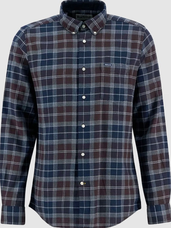 Fortrose Tailored Fit Shirt Midnight Oak Tartan