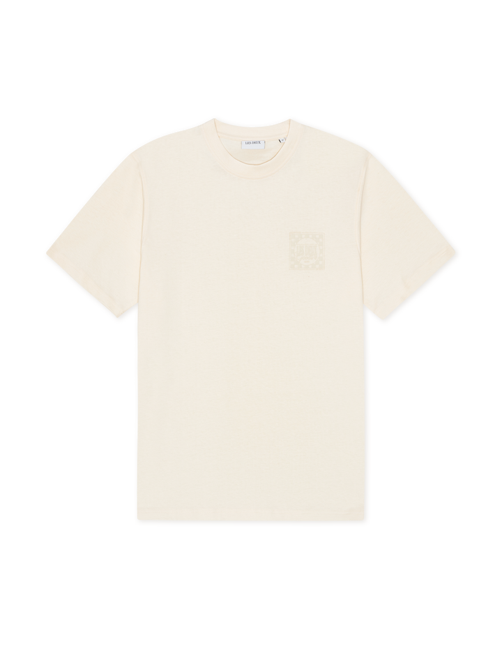 LES DEUX Ben Goods T-Shirt Eggnog White - Dale
