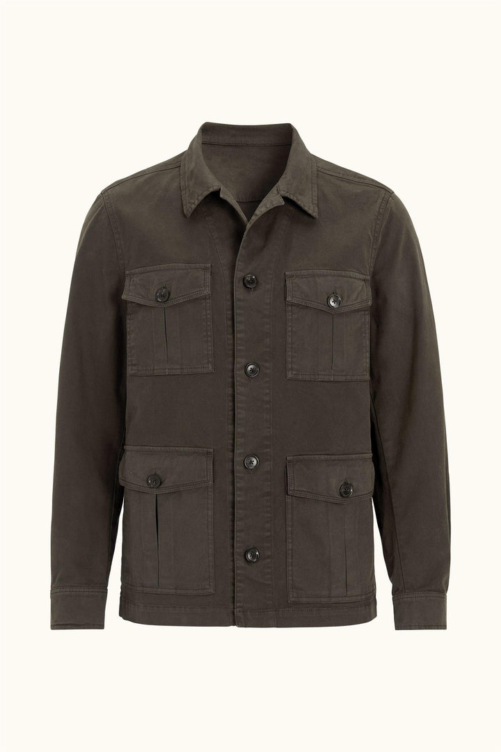 Safari Shirt Jacket Army Green