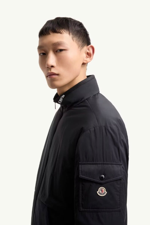 MONCLER Breezes Short Padded Jacket Navy Blue - Dale