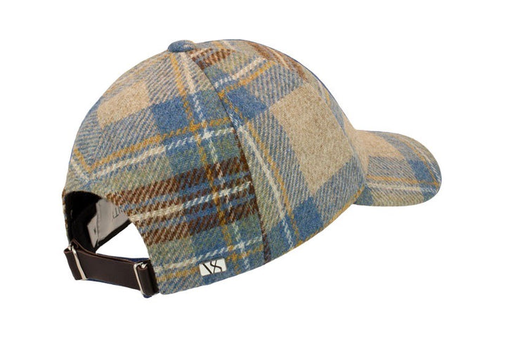 Wool Cap Blue Tartan