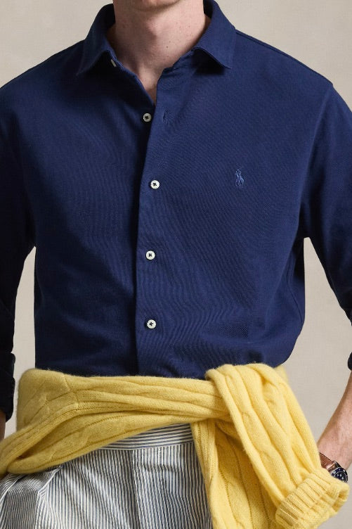 Featherweight Mesh Shirt Dark Cobalt