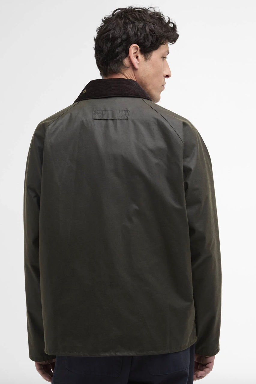 BARBOUR Re-Engineered Blackett Spey Waxed Jacket Archive Olive - Dale