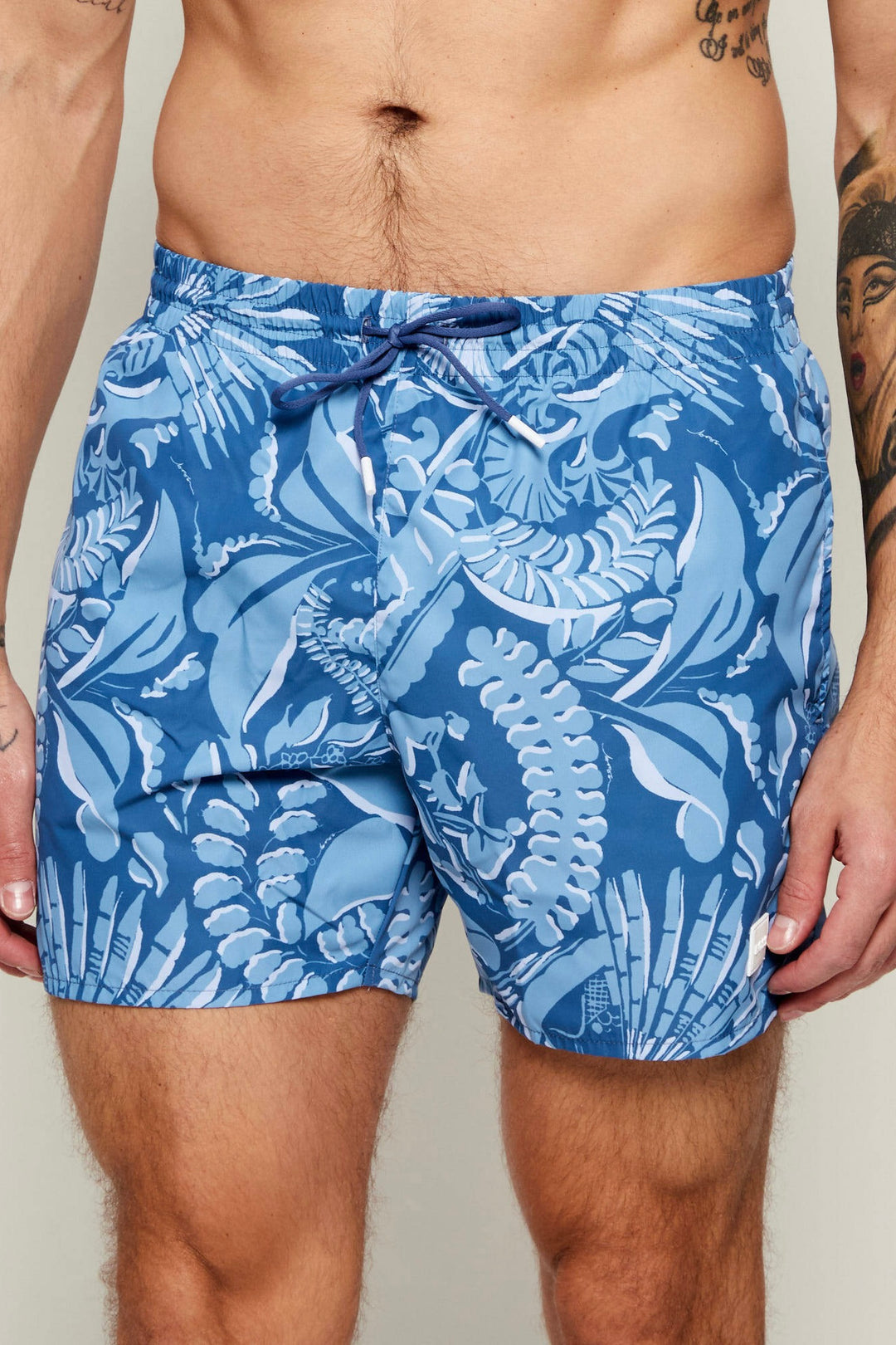 Piranha 177154 Drawstring Swim Shorts Open Blue